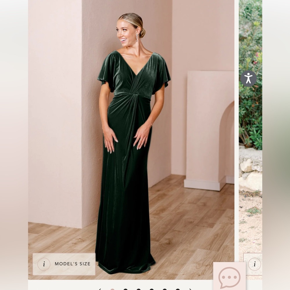 Emerald Green Velvet Dress